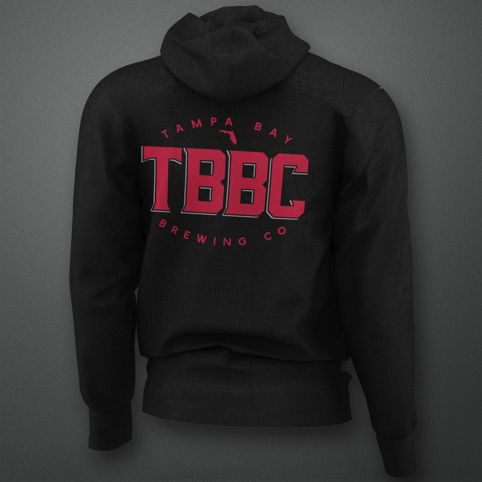 *CLEARANCE* Black Full-Zip Hoodie With TBBC Logo