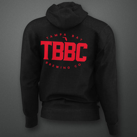 *CLEARANCE* Red Zip Up Hoodie With TBBC Logo