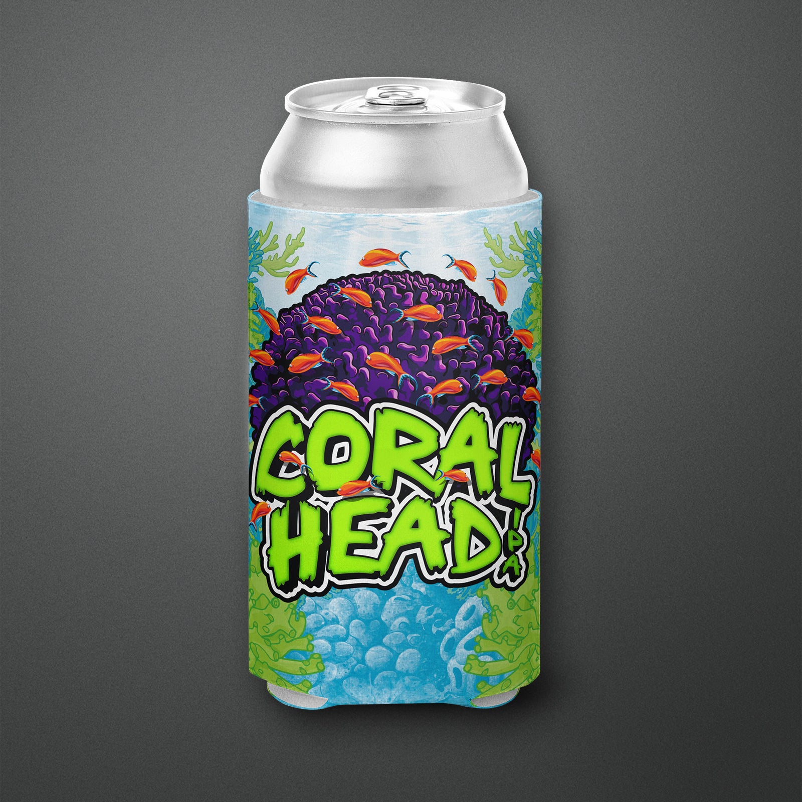 Coral Head 16 oz. Koozie