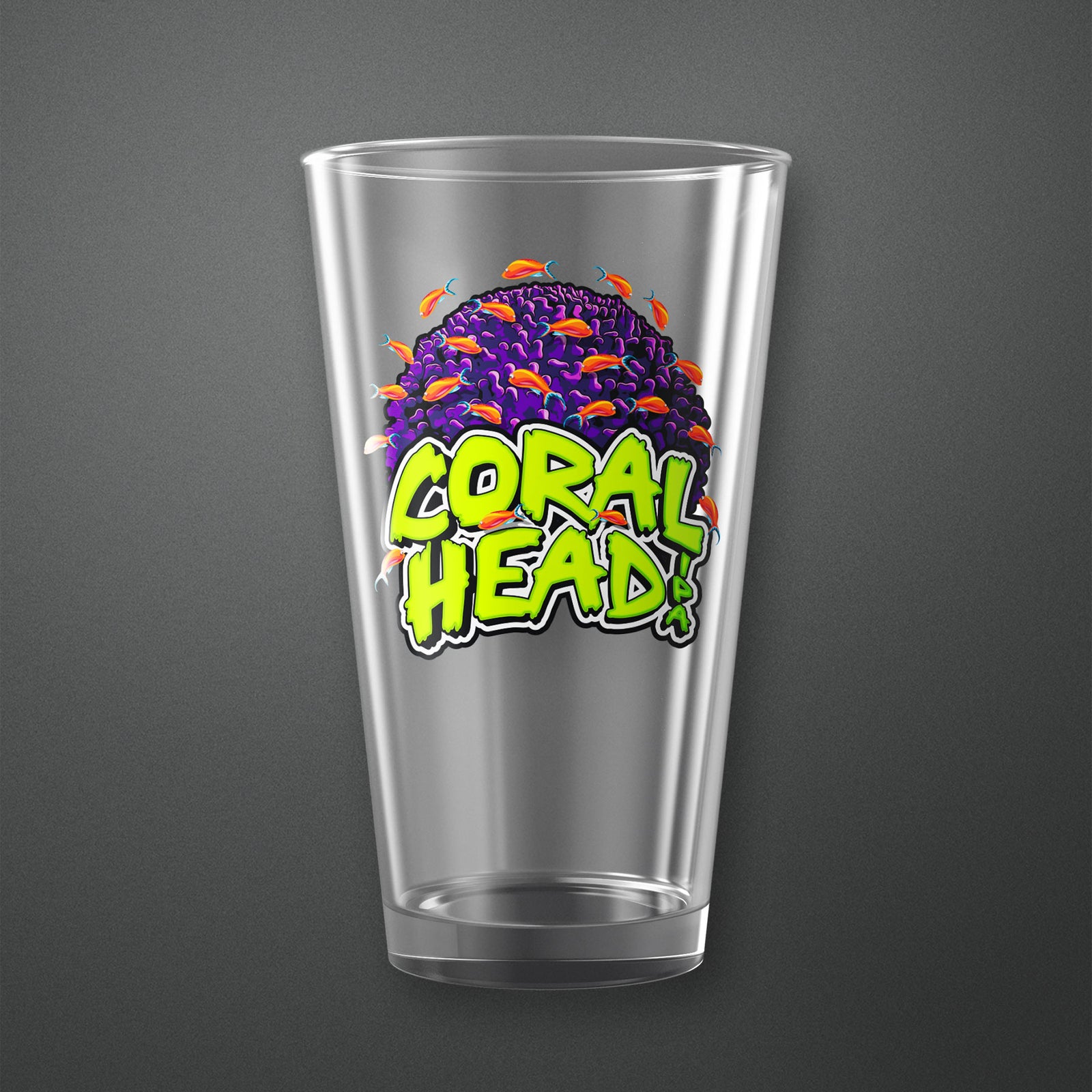 Coral Head Pint Glass