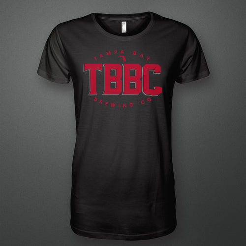TBBC Logo T-Shirt Vintage Charcoal & Red